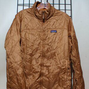 Womens Patagonia Radalie Lightweight Puffer Bomber Jacket Size XL Rust 20970